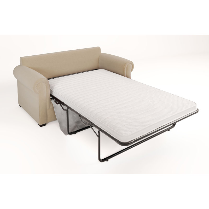 Jay-Be Heritage Sofa Bed with E-Pocket Mattress - Two Seater - Luxe Velvet, Shiraz
