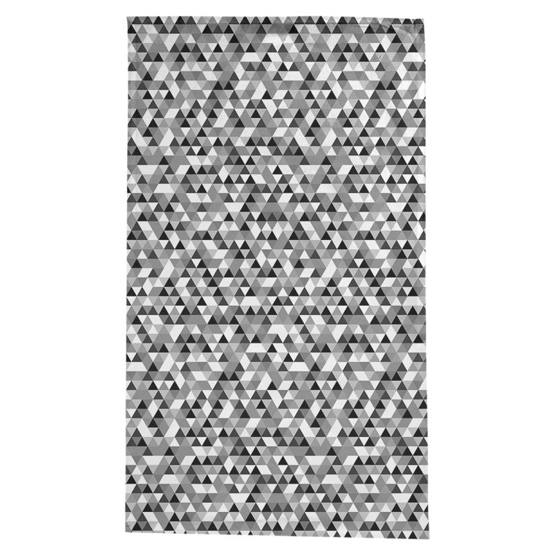 Avicia Triangle Pattern Tablecloth, Black