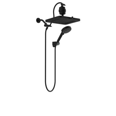 13'' High Pressure 5-Spray Rainfall Shower Head,With 10-Mode Handheld Spray, 20 Stage Shower Filter, 12'' Adjustable Extension Arm, 71'' Hose