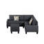 Canapé modulaire 6 pièces rembourré-1236710647
