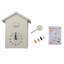 White Minimalist Cuckoo Wall Clock