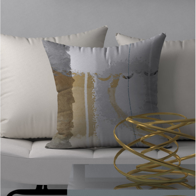 Housse de coussin carrée légère et insert, 24 po x 24 po