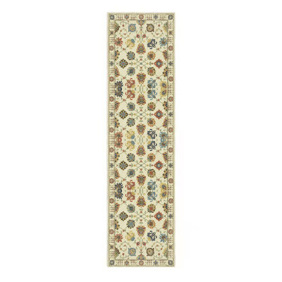 Crafters & Weavers Arts and Crafts Collection Area Rug Ultra Soft Washable Rug, Non Slip, Indoor, Stain Resistant Rugs for Living Room Bedroom Vintage Home Decor (2'7 x 9)