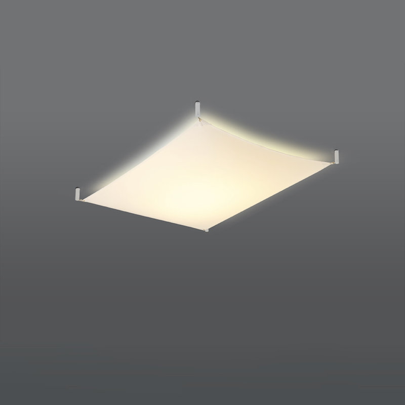Luna Fabric Semi Flush Mount