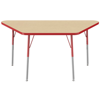 Trapezoid T-Mold Adjustable Height Activity Table