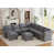Tissu gris foncé