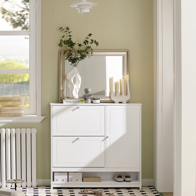 16 Pair Flip Down Shoe Storage