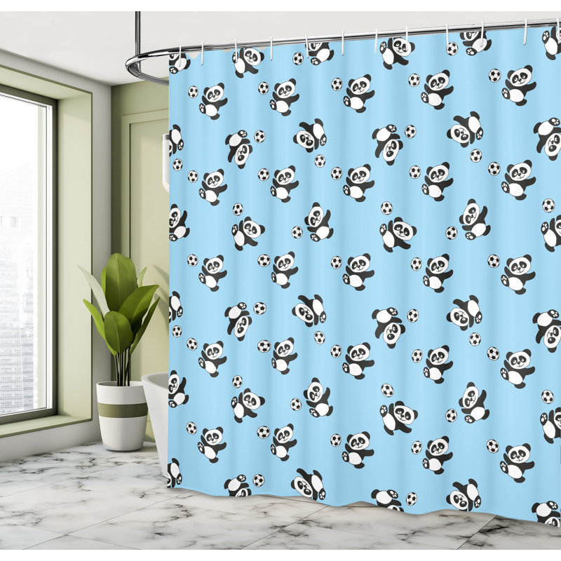 Shower Curtain with Hooks Included, 75"H x 69"W