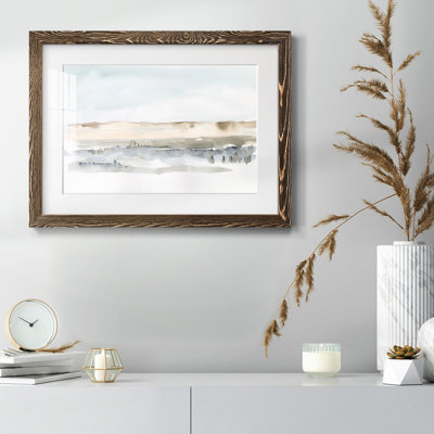 Marsh Dunes II - mat et encadré sous verre acrylique, grand art mural de salon