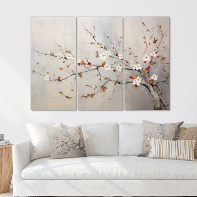 Ensemble de salon minimaliste gris et beige Cherry Blossom - Cherry Blossom