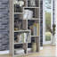 Bibliothèque à 7 tablettes, gris