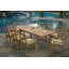 Nathanial Outdoor 9 - Piece Teak Dining Set-793693897-732355828