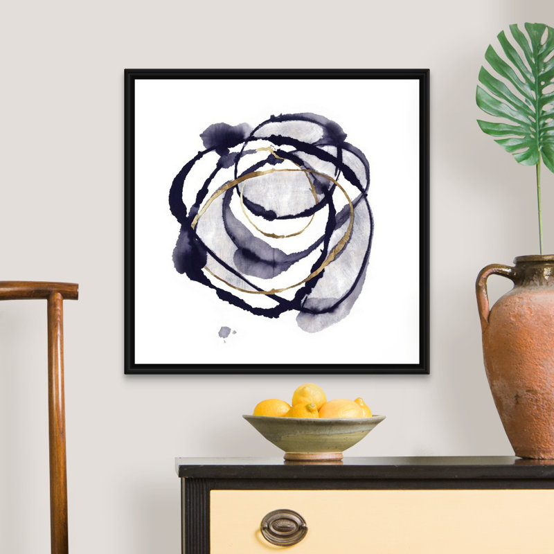 « Around the Universe » par PI studio, impression sur toile, Toile avec cadre noir, H 26 po x l 26 po x P 1,75 po
