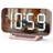 Slim Digital Mirror Clock, Aesthetic Alarm Clock For Bedroom Living, Plug In Electric Clock Big LED Modern Decorative Small Table Clock For Office Desk, Battery Backup, 6 Dimmers (Rose Gold)