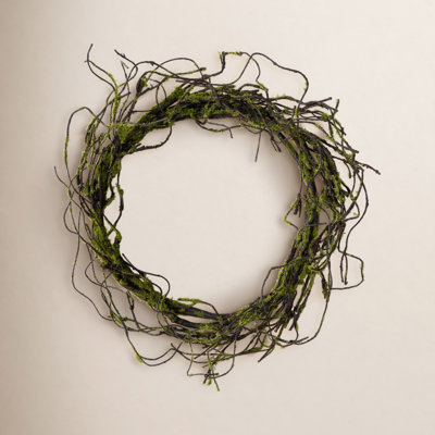 Faux Moss Paper 26.5'' Wreath