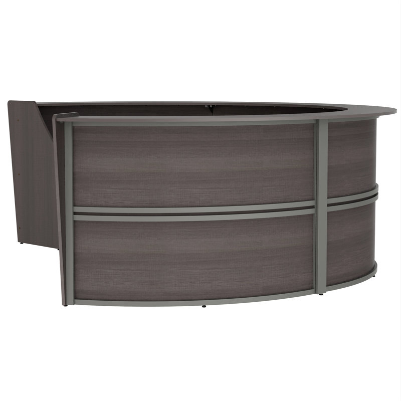 Bureau de réception en U pour 4 personnes Peele, Moka