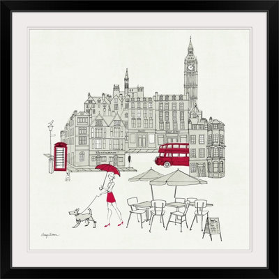 « world cafe i-london red », impression sur papier tillmon avery
