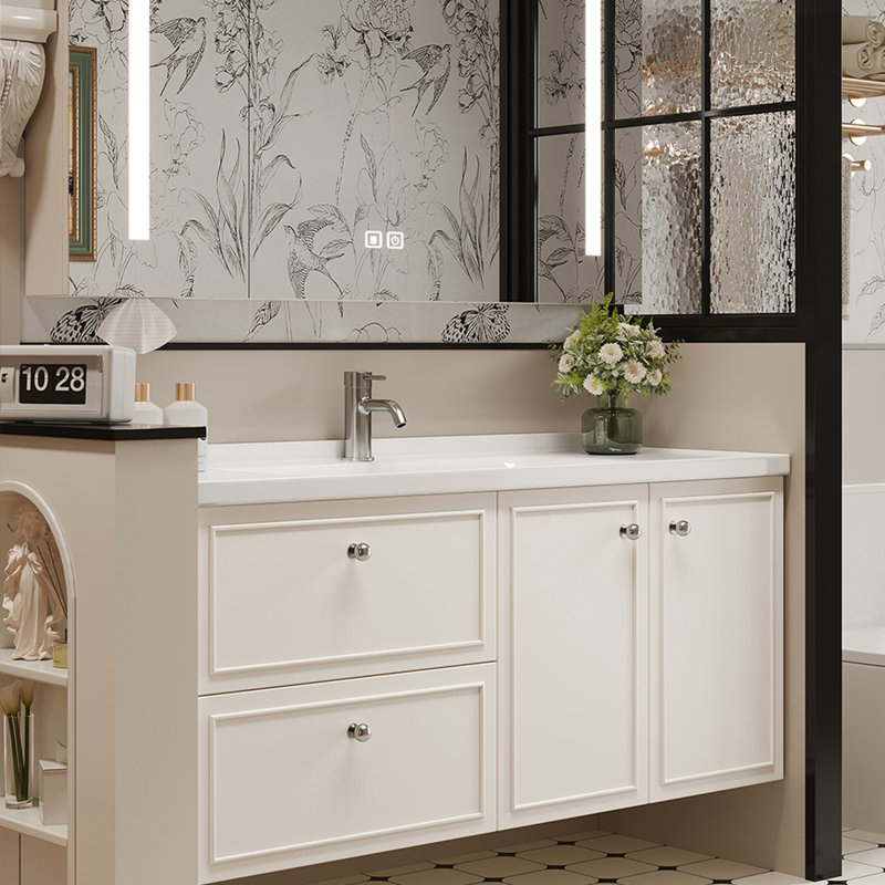 Meuble-lavabo simple de style français