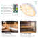 Modern Motion Sensor Wall Light, LED Night Light, Warm White, Set Of 6 - Dimmable, USB Rechargeable
