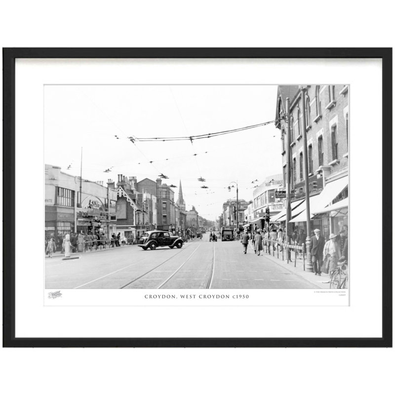 Croydon, West Croydon C1950 by Francis Frith - Single Picture Frame Print, 28cm H x 36cm W x 2.3cm D