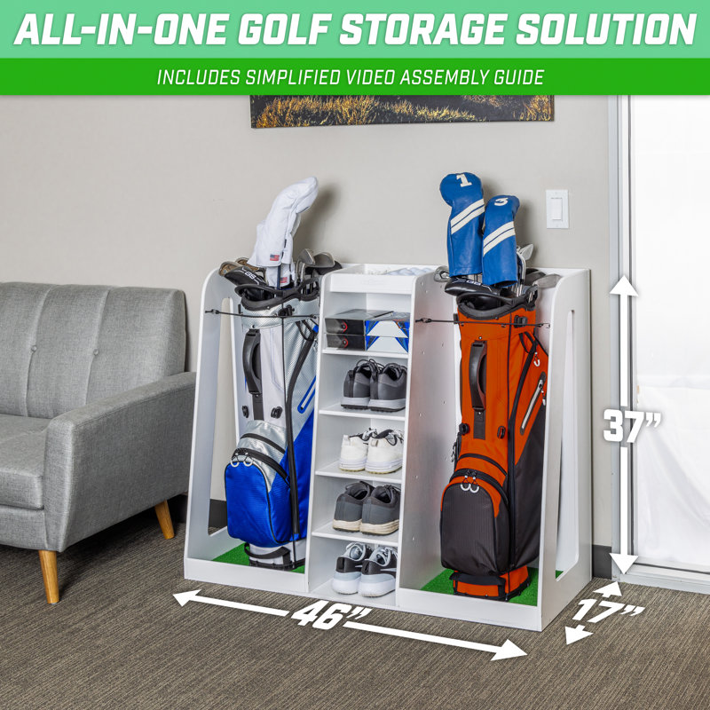 Organisateur de sacs de golf GoSports, Blanc