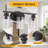 Modern Matte Black Bathroom Vanity Light Fixture With Clear Glass Shades, Rustproof Wall Mounted Lighting For Bathroom, Hallway, Kitchen, And More