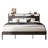 Industrial Bed Frame With Storage Headboard-696373659-696373658
