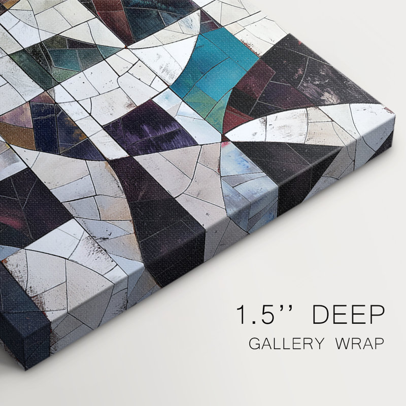 Série ABSTRACT LXII - Toile tendue avec châssis de qualité supérieure - Prêt à être accroché, H 36 po x l 24 po