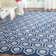Tapis géométrique en laine tissé à la main avec broderie Inoue