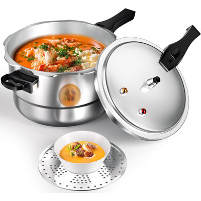 WantJoin 8Qt Aluminum Pressure Canner and Cooker