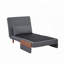 Chaise convertible en lin pliable-115641779