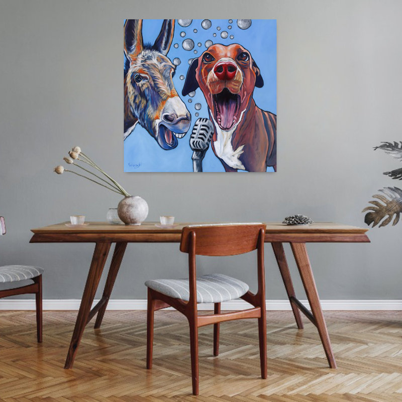 Harmony, art urbain contemporain pour chien, H 32 po x l 32 po