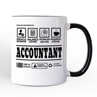 Tasse de compte de la valeur nutritive, cadeau graphique humoristique avec nom personnalisé