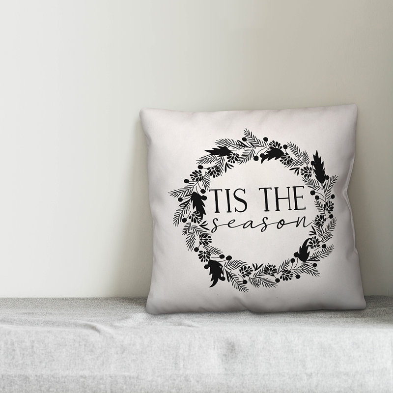  Coussin décoratif Tis the Season, 16 po x 1 po, Intérieur