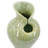 D7.9x11.8" Sage Green Sculptural Ceramic Vase