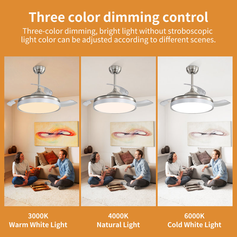 Beilin Ceiling Fan with LED Lights
