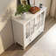 Armoire de rangement exquise avec portes doubles en verre