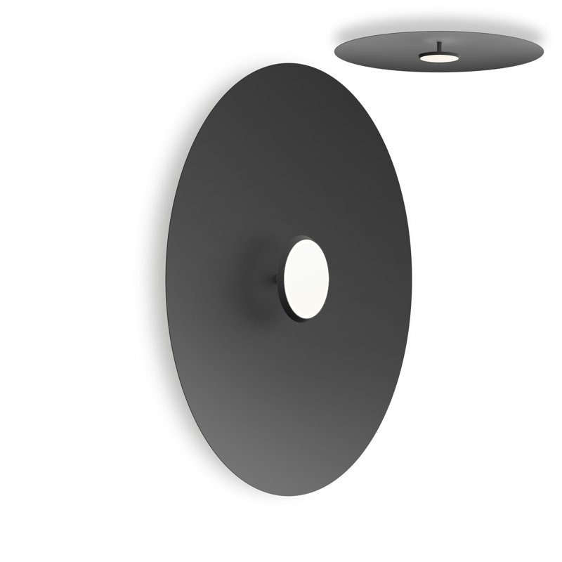 Sky Flush Dome, Black, 32" H x 32" W x 4" D, Matte Black