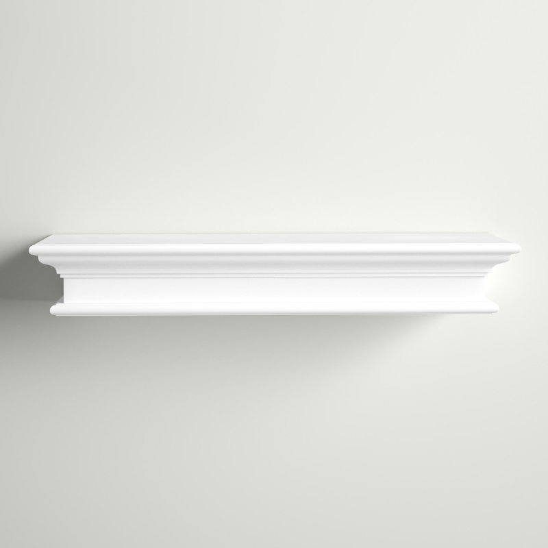 Angellique Solid Wood Floating Shelf, Large
