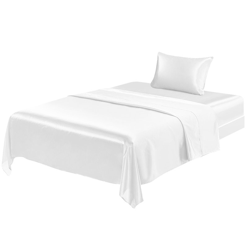 Deep Pocket Satin Sheet Set, Full, Dark Green