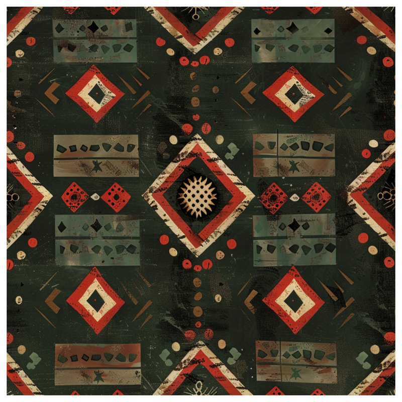 Southwestern Geometric Pattern Comforter, Queen