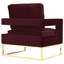 Fauteuil en velours l 33,5 po Isabel-135003546