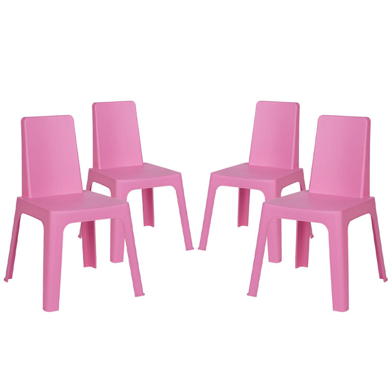 Children's Outdoor Table / Chair, Dark Pink