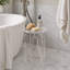 Banc de douche en acrylique transparent, tabouret de douche antidérapant, marchepied de bain, banc de salle de bain