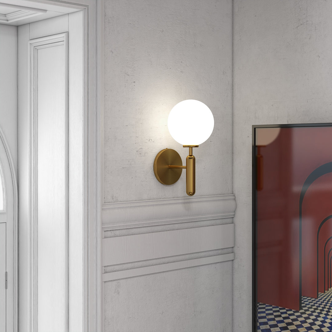 Alayzia 1 - Light Gold Armed Sconce