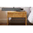 Hudson 1-Drawer Burl Wood Nightstand With Shelf