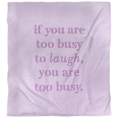 Housse de couette réversible Quotes Handwritten Make Time for Laughter