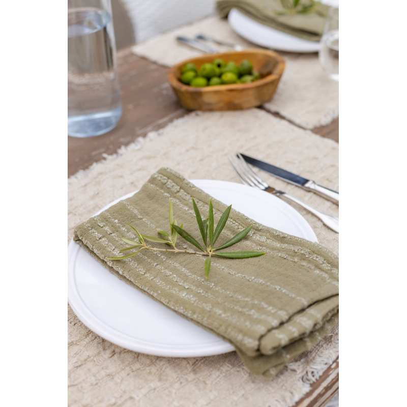 Kenwood 100% Cotton Square Napkins, Natural