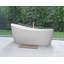 Dune 68'' x 34'' Freestanding Soaking Solid Surface Bathtub-22940783