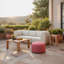 Chaise d'angle Christy beige